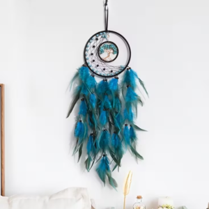 Atrapasueños luna y árbol turquesa