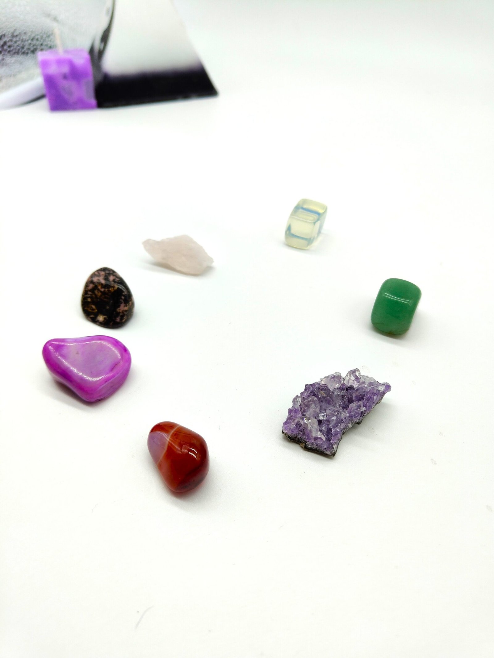 Kit de 7 Cuarzos y piedras naturales Cáncer - Imagen 8