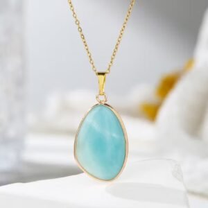 Collar Aguamarina natural