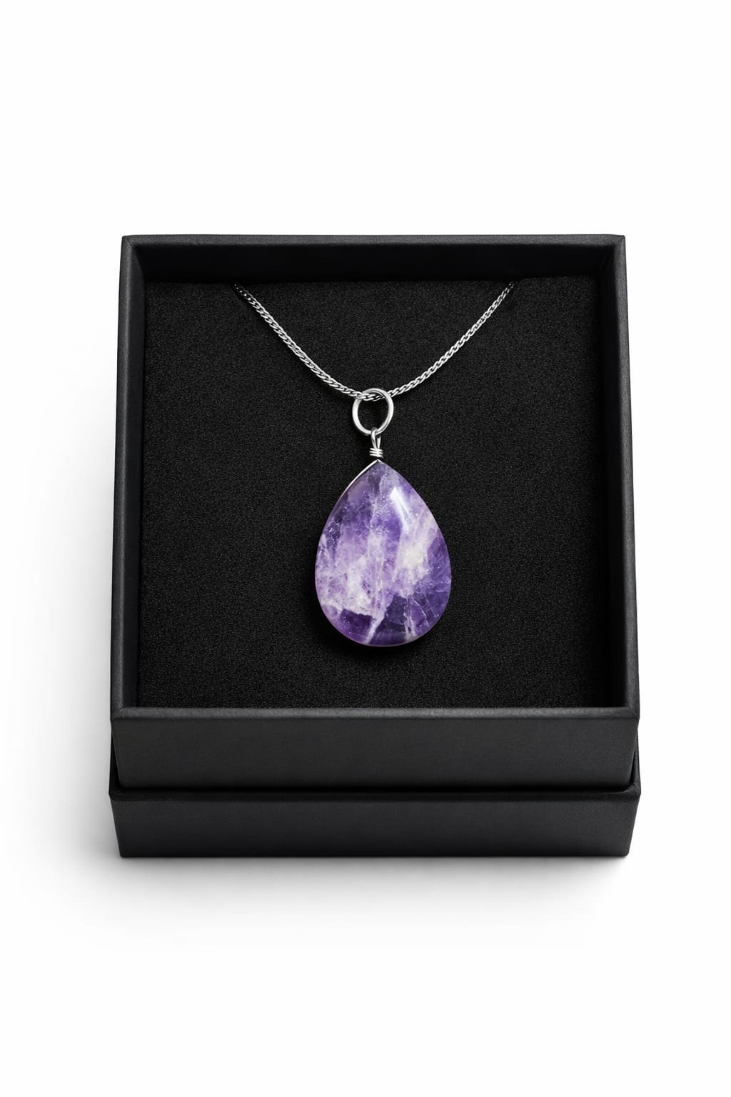 Collar Amatista gota