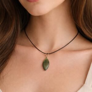 Collar Obsidiana dorada