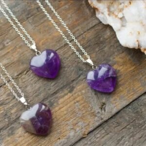 Collar corazón Amatista