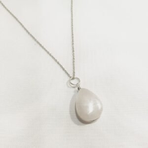 Collar cuarzo blanco gota