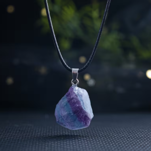 Collar piedra fluorita