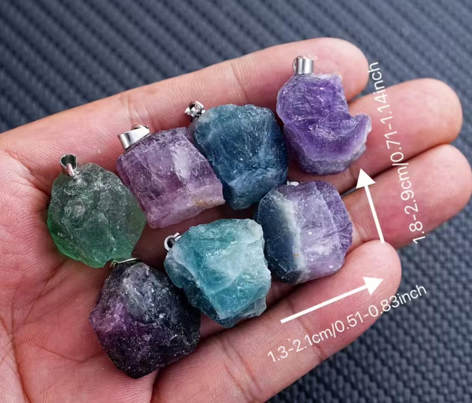 Collar piedra fluorita - Imagen 2