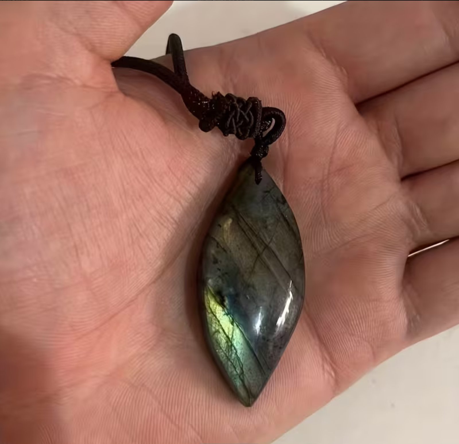 Collar piedra labradorita natural - Imagen 3