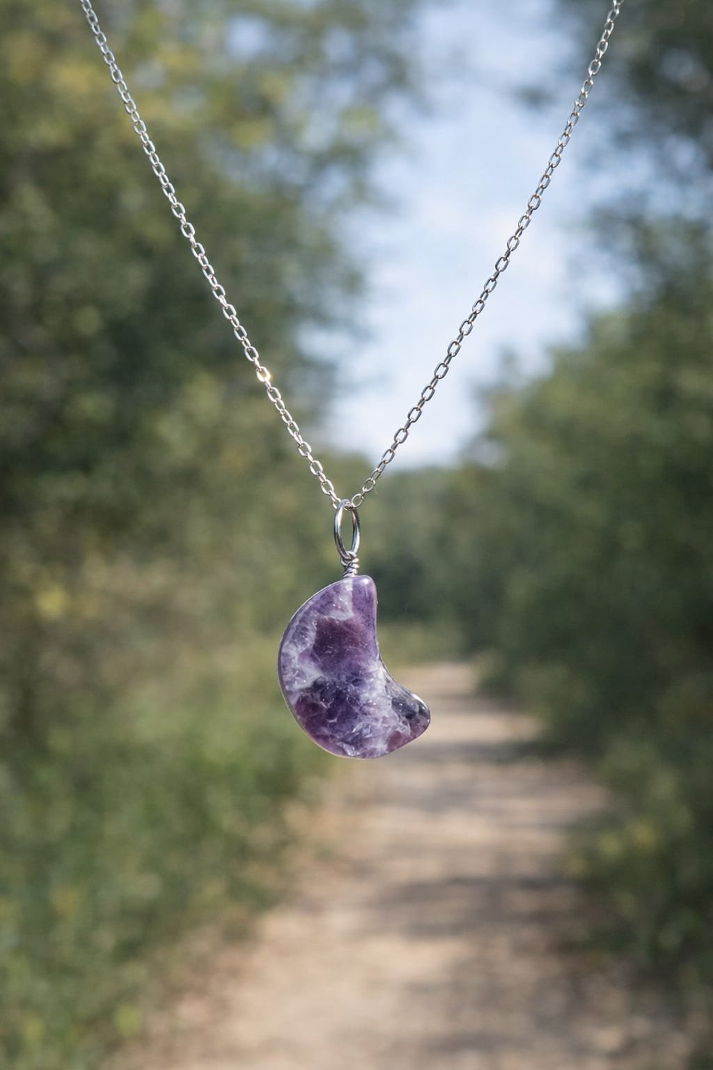 Collar luna amatista