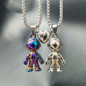 Collares astronautas pareja cósmica