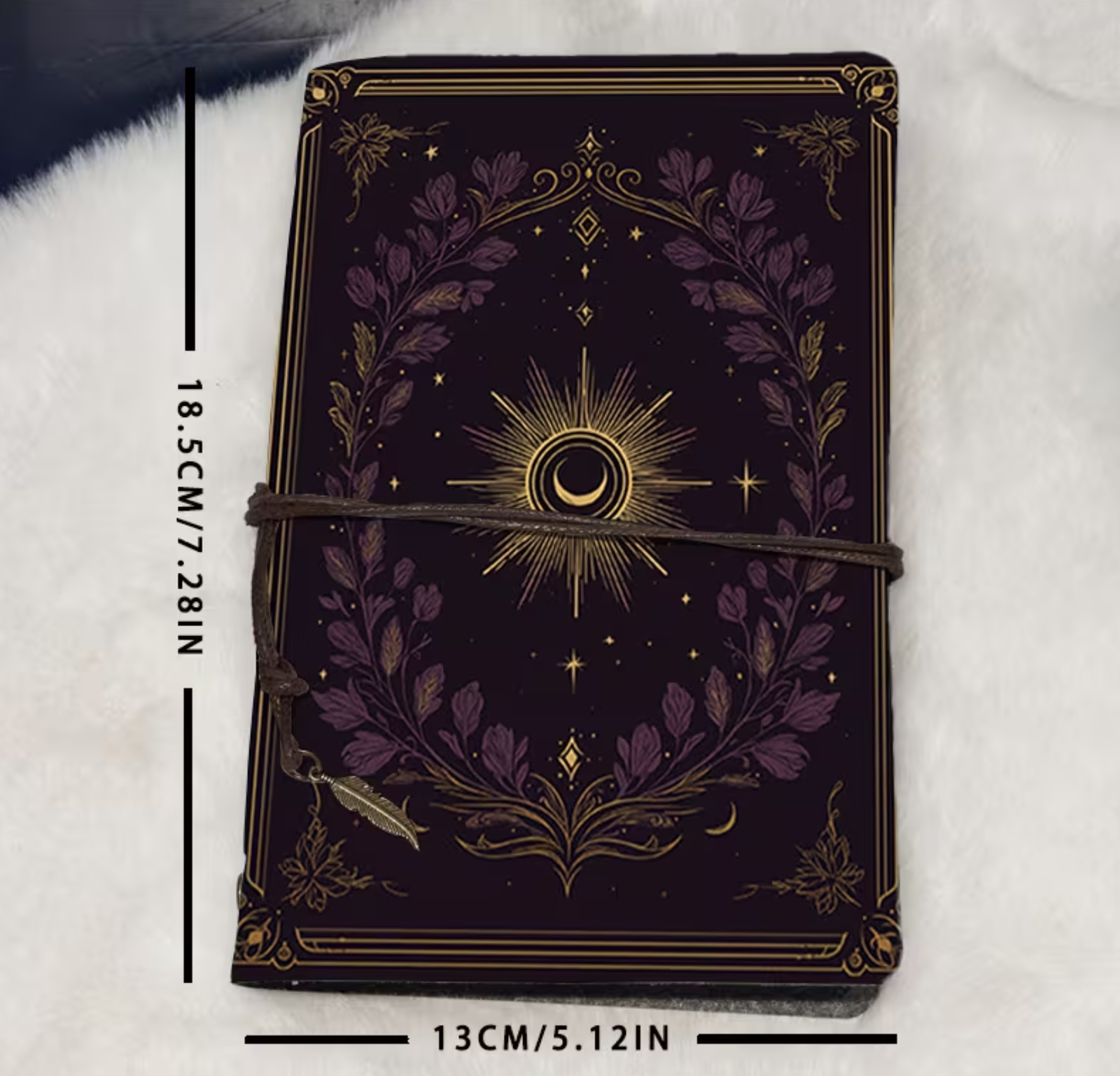 Cuaderno artesanal flores de luna - Imagen 2