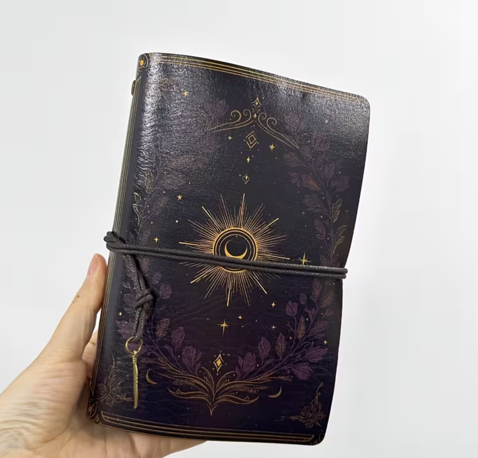 Cuaderno artesanal flores de luna - Imagen 5