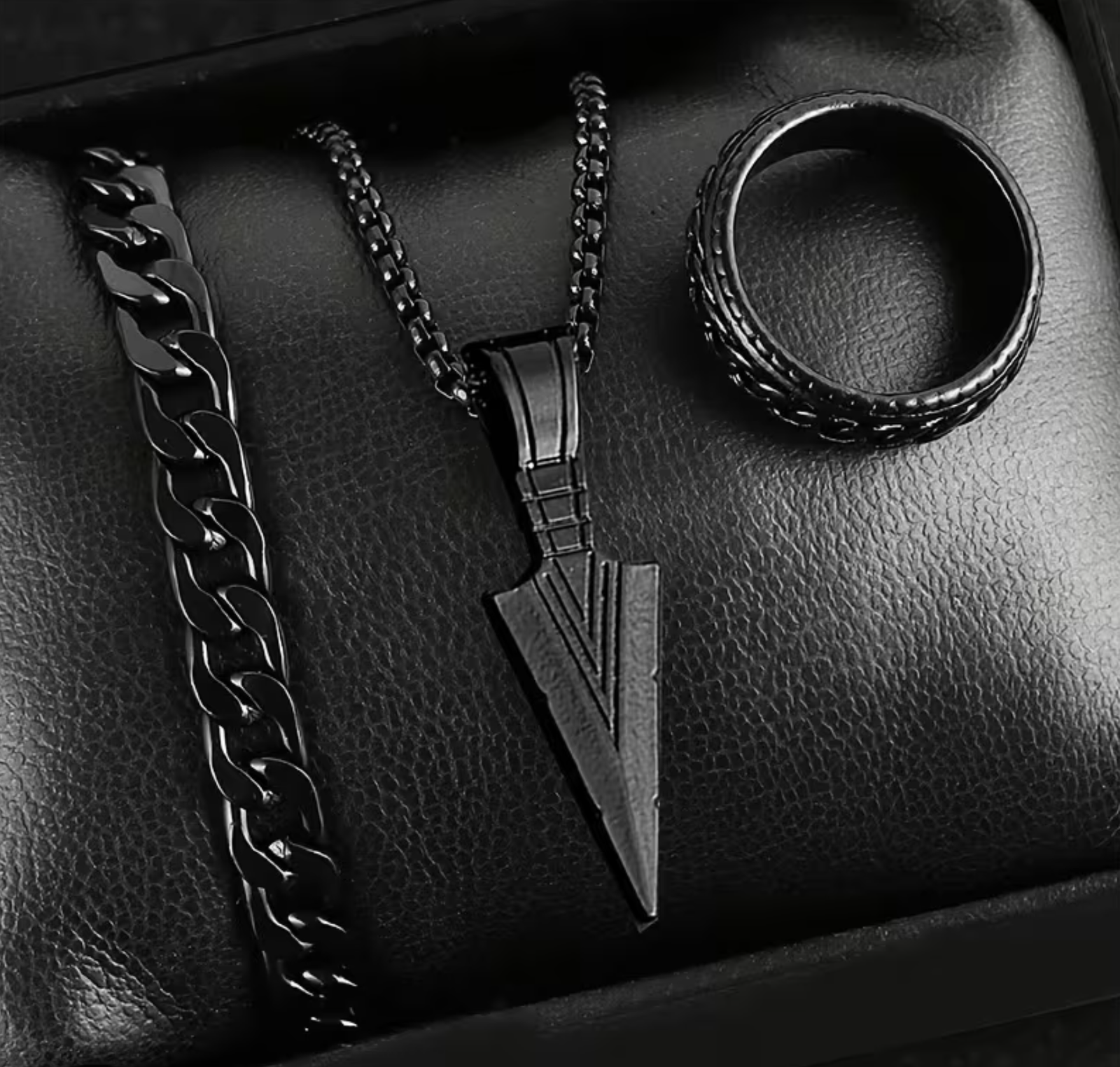 Juego de 3 piezas minimalismo dark