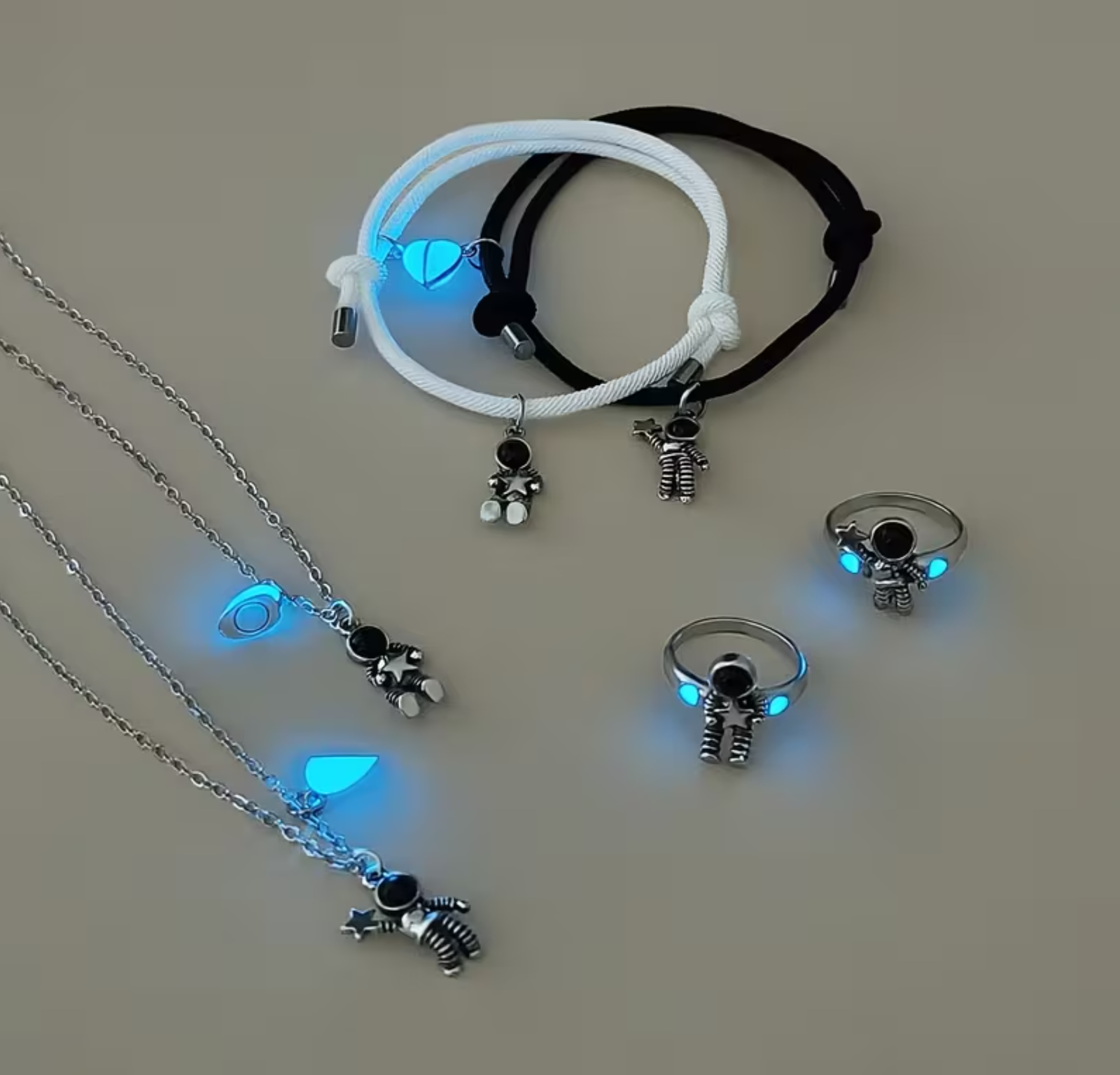 Juego de 6 piezas pareja amor astronautas - Imagen 2