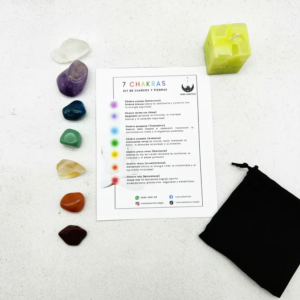 Kit de 7 Cuarzos y piedras naturales-Siete Chakras