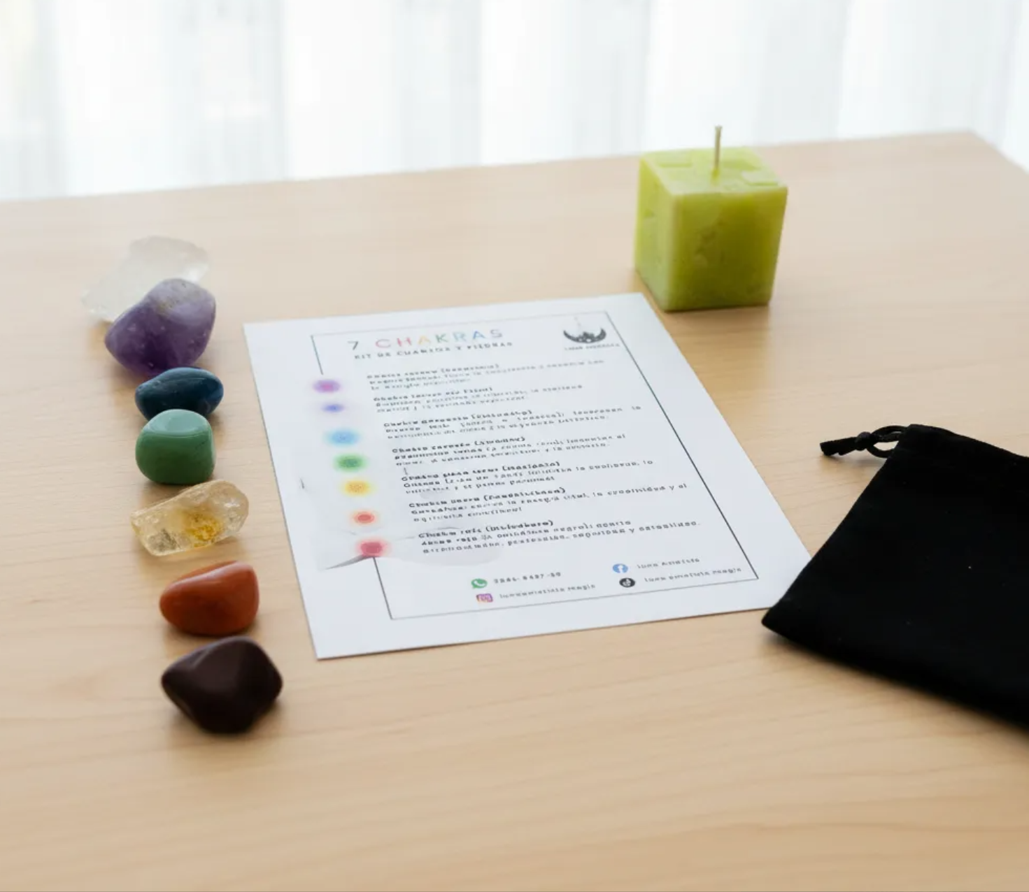 Kit de 7 Cuarzos y piedras naturales-Siete Chakras - Imagen 3