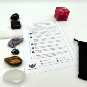 Kit de 7 Cuarzos y piedras naturales Protección