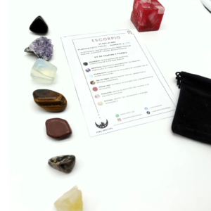 Kit de 7 Cuarzos y piedras naturales Escorpio