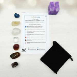 Kit de 7 Cuarzos y piedras naturales Géminis
