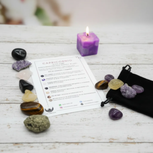 Kit de 7 Cuarzos y piedras naturales Capricornio