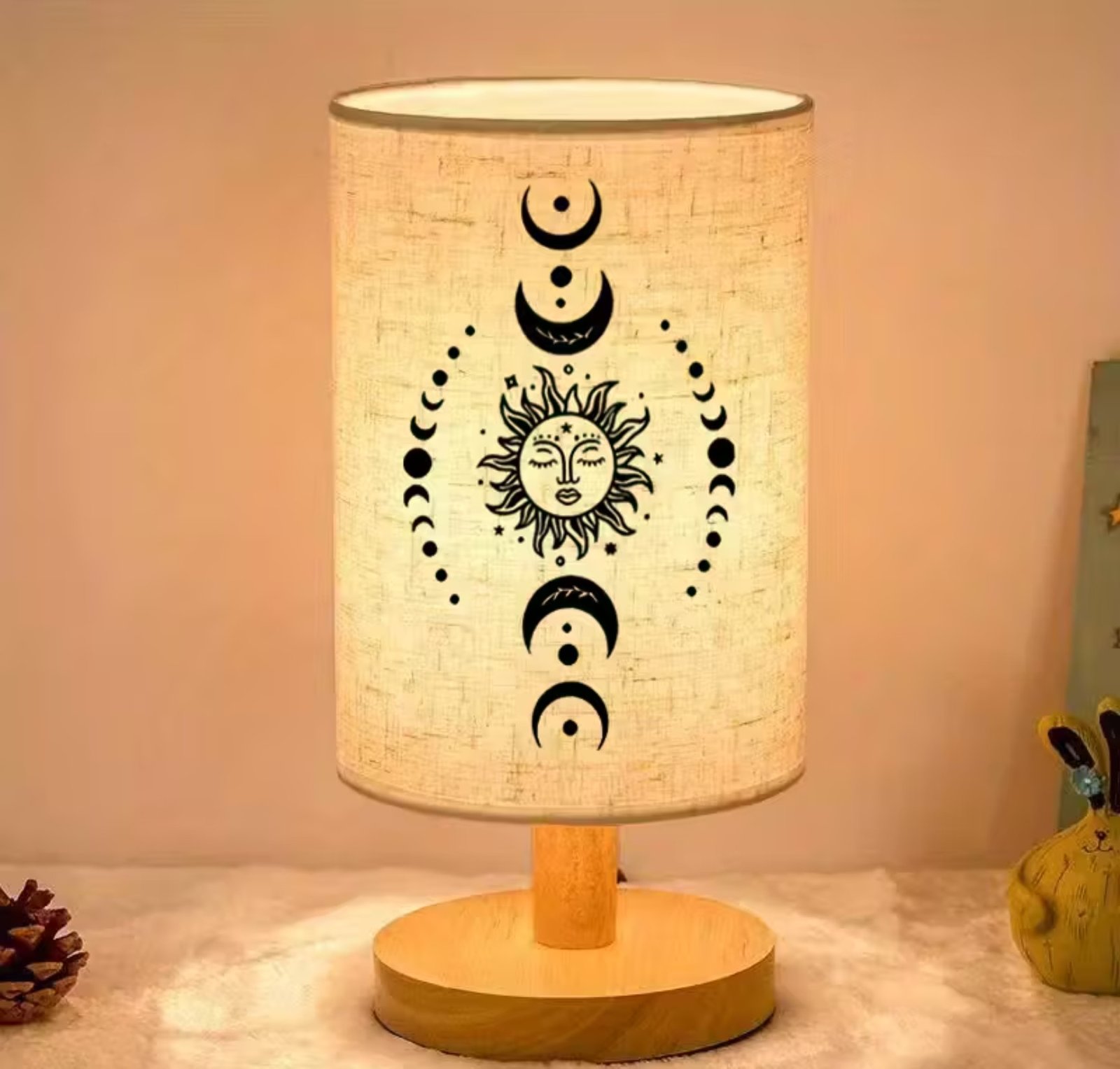 Lámpara Sol en fases de Luna