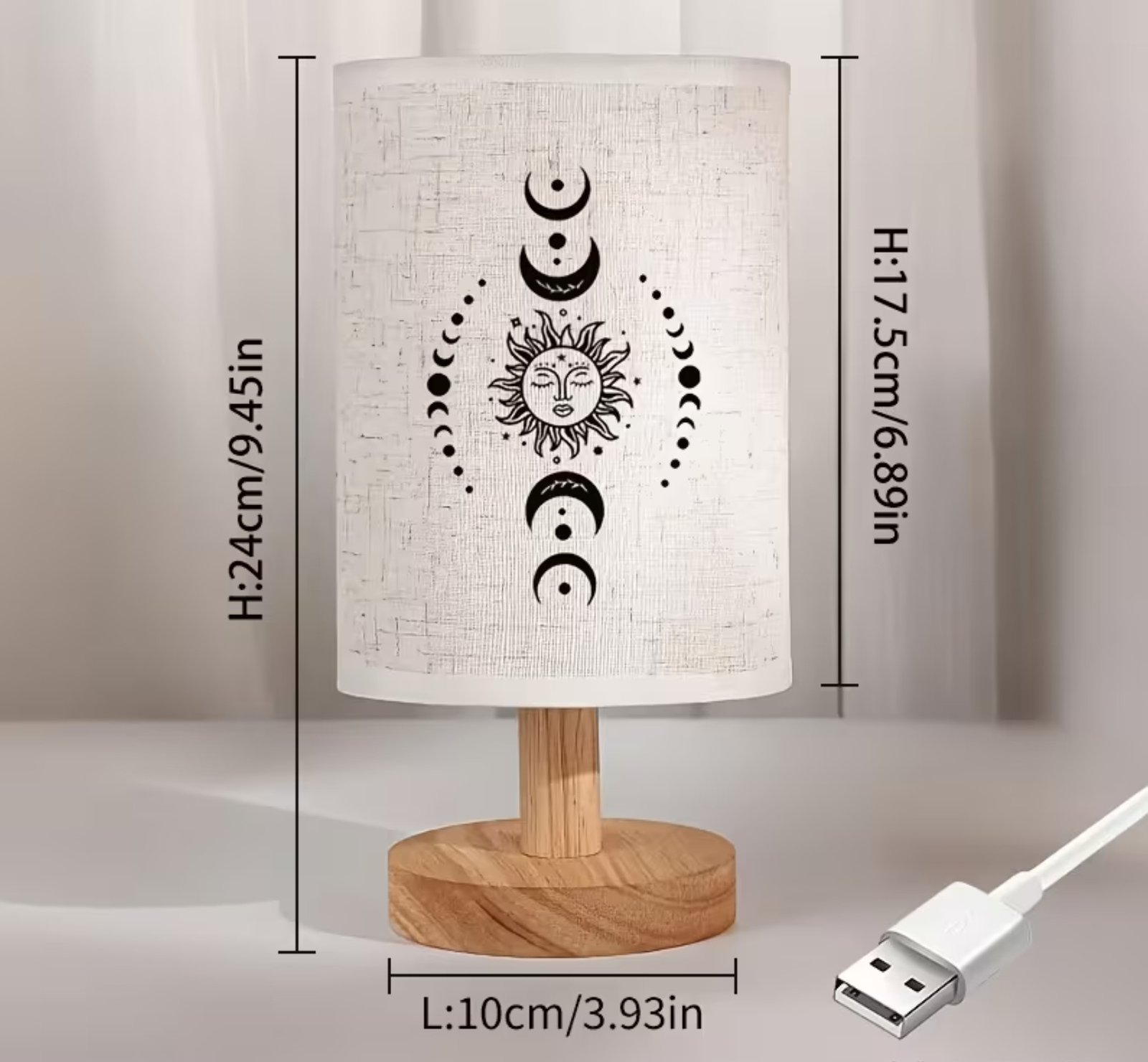 Lámpara Sol en fases de Luna - Imagen 5