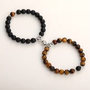 Pulseras de pareja ojo de tigre
