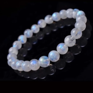 Pulsera piedra luna redonda
