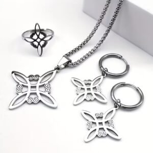 Set de 4 piezas Nudo de Bruja