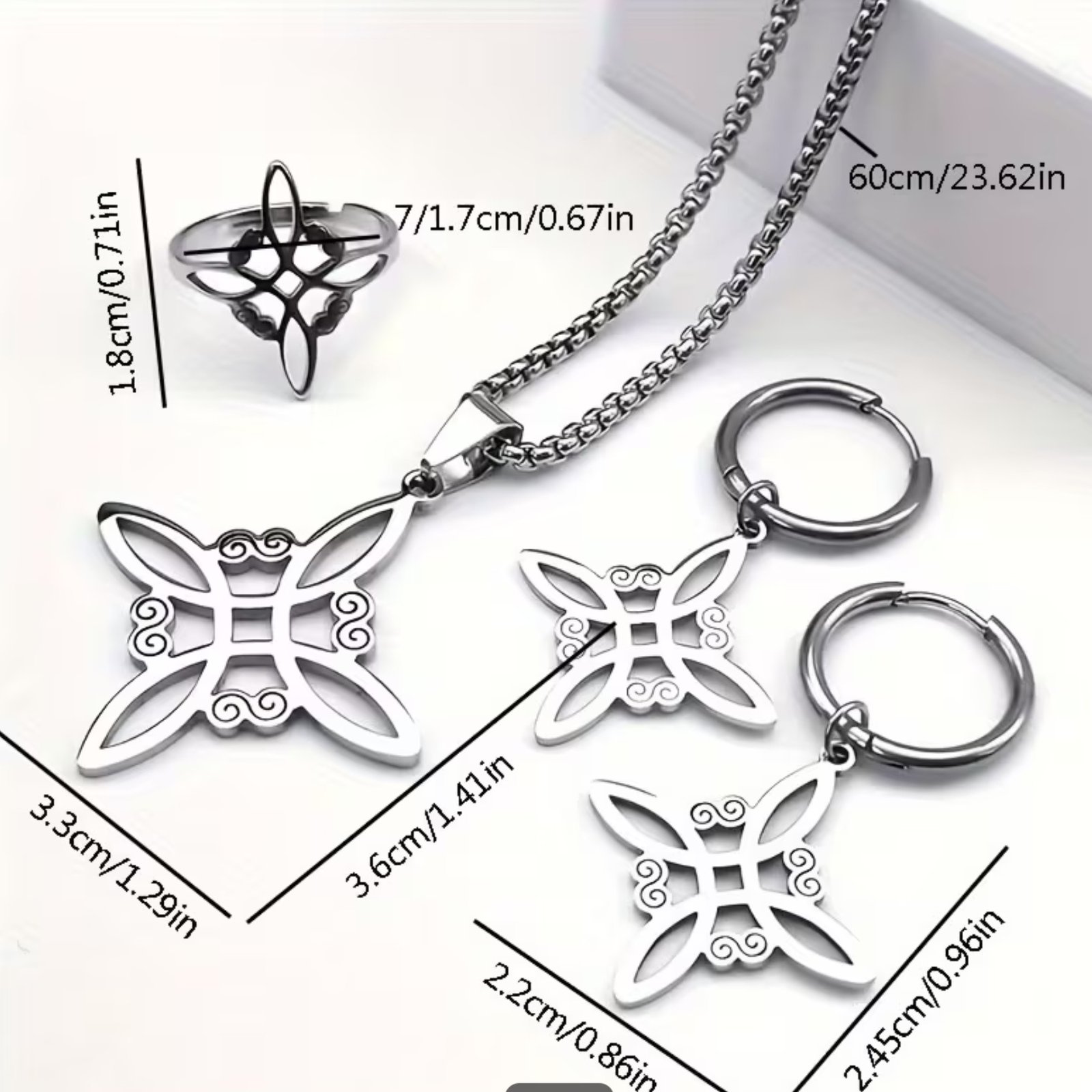 Set de 4 piezas Nudo de Bruja - Imagen 4