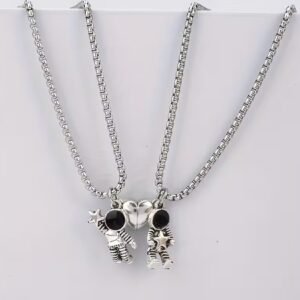 Set pareja collares Astronautas y estrellas