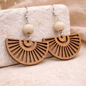 Aretes de abanico