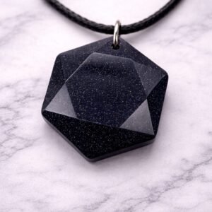 Collar lluvia de estrellas hexágono 