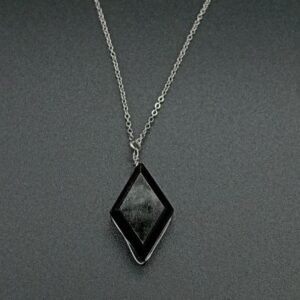 Collar obsidiana dorada 