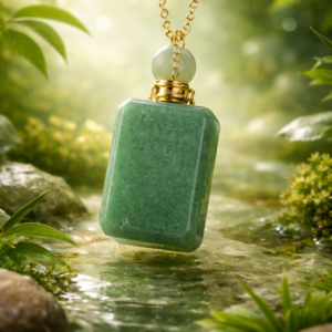 Collar perfumero aventurina verde