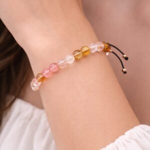 Pulsera de ámbar (rosa) 