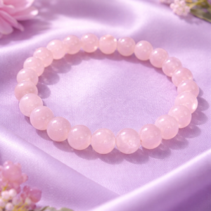 Pulsera cuentas cuarzo rosa