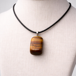Collar ojo de tigre cubico