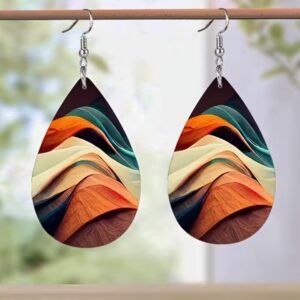 Aretes de colores bohemios