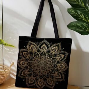 Bolsa mandala dorada