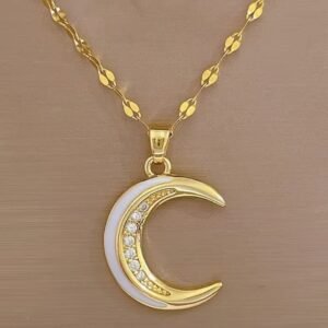 Collar luz de luna acero inoxidable