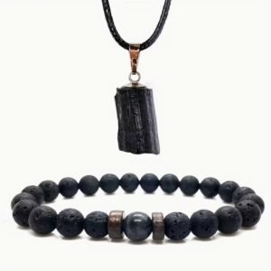Conjunto collar y pulsera de turmalina