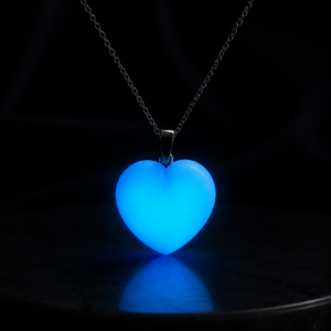 Collar corazón petralux azul
