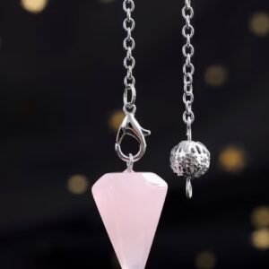 Péndulo de cuarzo rosa