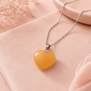 Collar corazón pretralux naranja