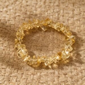 Pulsera de pidra de citrino natural