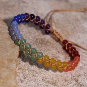 Pulsera de piedras naturales 7 chakras estilo bohemio