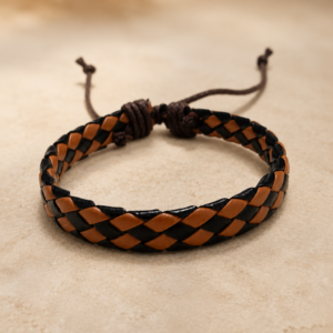 Pulsera de trenzas cafe