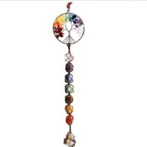 Decoración Árbol de la vida 7 cuarzos y piedras naturales